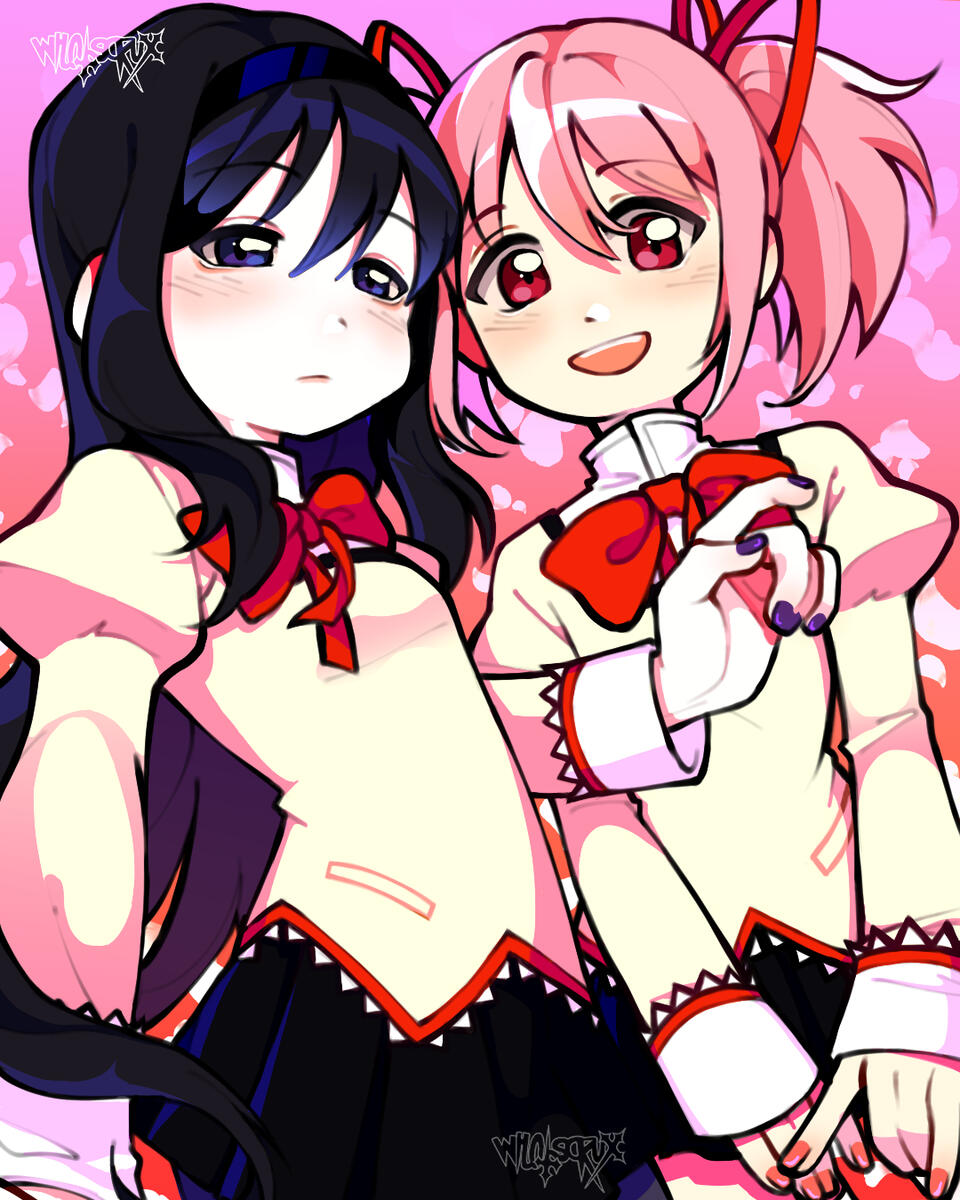 homura akemi and madoka kaname from &quot;Puella Magi ☆ Madoka Magica&quot;, 2023